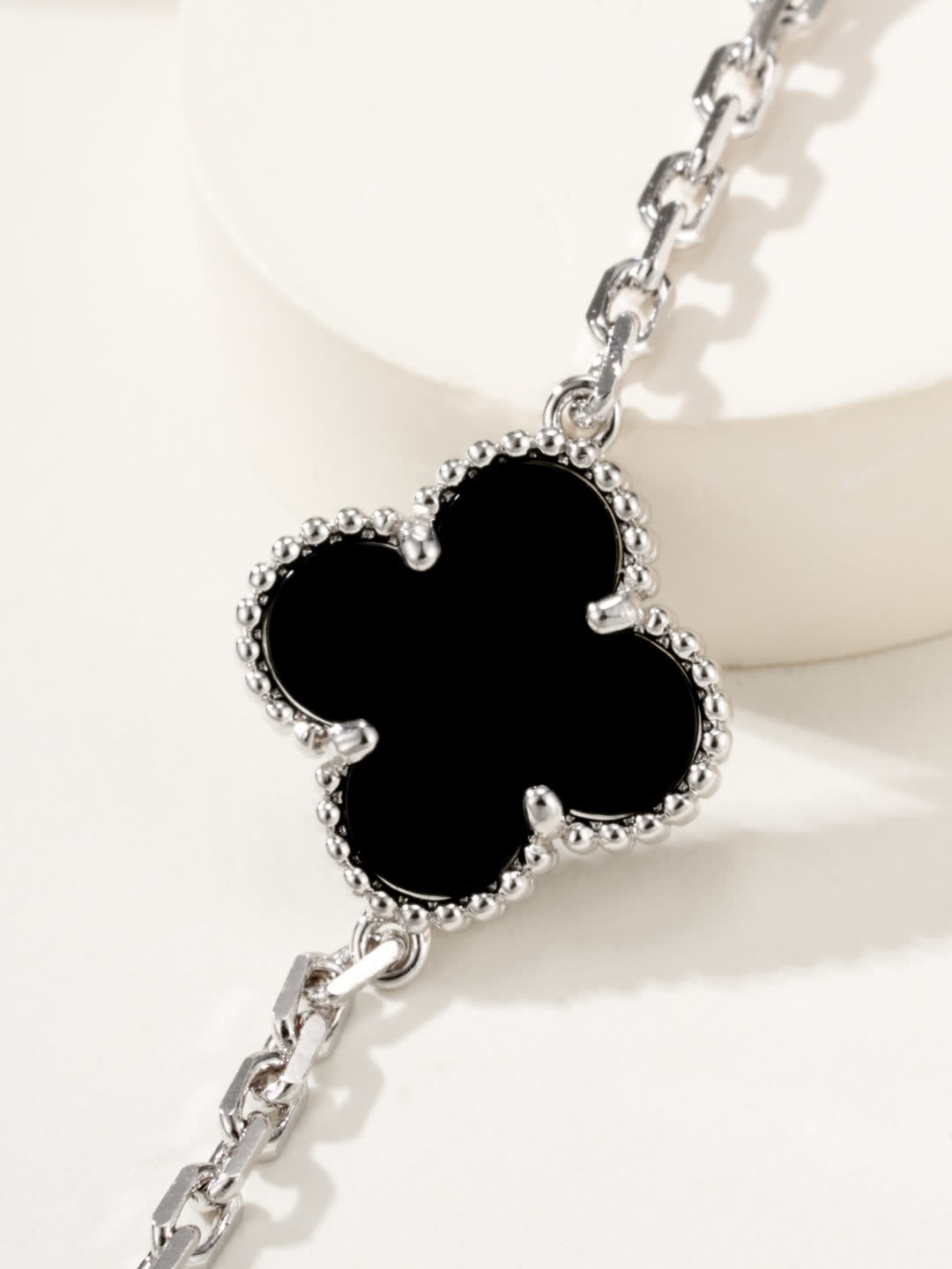 Van Cleef & Arpels Magic Alhambra Black Enamel Bracelet